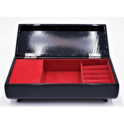 6 - JAPANESE 24cm x 10cm MUSICAL JEWELLERY  BOX