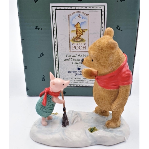 735 - BORDER FINE ARTS 9cm WHINNE THE POOH CHARACTER FIGURINE 