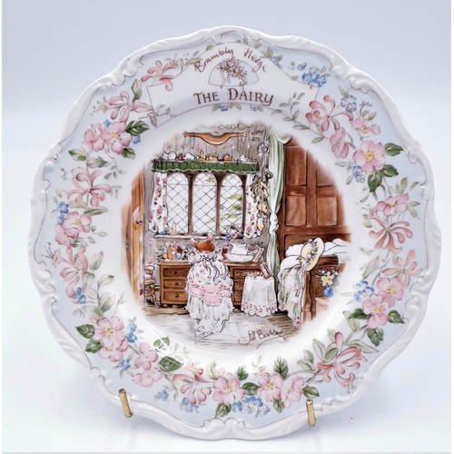 93 - ROYAL DOULTON CHINA 20.5cm Dia PLATE 'THE DAIRY' FROM THE BRAMBLY HEDGE COLLECTION (Marked 2nds)