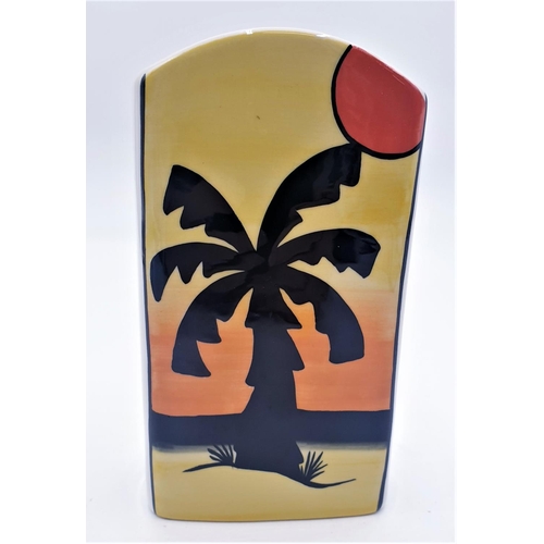 212 - LORNA BAILEY 16cm OBLONG VASE IN THE  PYRAMIDS DESIGN (Release Date January 2001) Signed By Lorna Ba... 