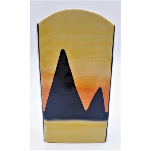 212 - LORNA BAILEY 16cm OBLONG VASE IN THE  PYRAMIDS DESIGN (Release Date January 2001) Signed By Lorna Ba... 