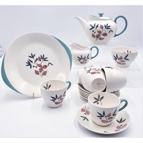 105 - WEDGWOOD CHINA 16 Piece TEA SET IN THE CRECON DESIGN  (Old)