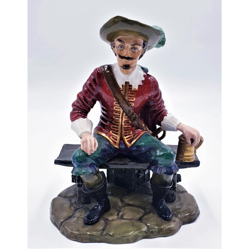 125 - STUDIO POTTERS REG & DAVE JOHNSON 16cm x 19.5cm FIGURINE 