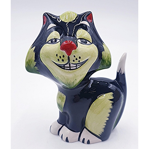 136 - LORNA BAILEY 13cm MODEL OF GROWLER THE CAT Signed by Lorna Bailey