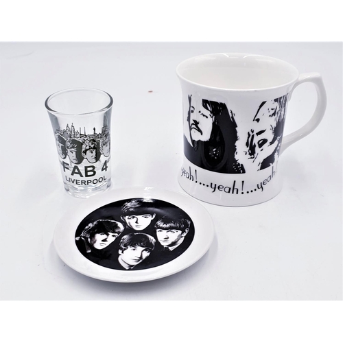 646 - BEATLES TANKARD,COASTER & SHOT GLASS