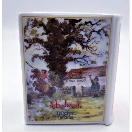 693 - ROYAL WORCESTER CHINA MONEY BOX FROM THE THELWELL COLLECTION