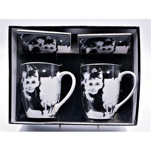 703 - AUDREY HEPBURN MUG & COASTER SET (2)