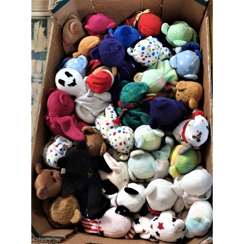 735 - BOX CONTAINING Approx 34 TY BEANIE BEARS