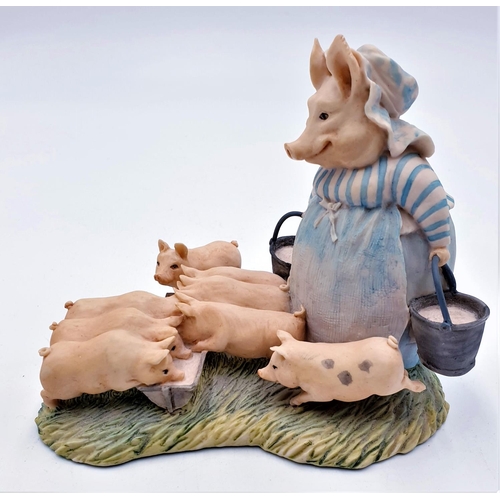 774 - BORDER FINE ARTS 10.5cm x 12cm x 9.5cm BEATRIX POTTERY CHARACTER FIGURINE 