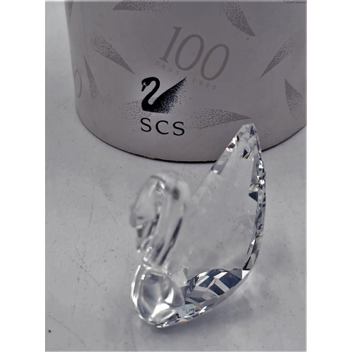 81 - SWAROVSKI CRYSTAL Miniature MODEL OF A SWAN (Original Box)