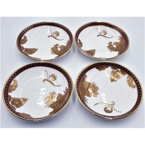 23 - WEDGWOOD ORIENTAL DESIGN SMALL DISHES (4) (Marked 2nds)