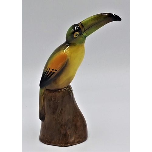 170 - ROYAL DOULTON Large 19.1cm MODEL OF A TOUCAN On PERCH HN 159 (Model No 212) 1918/36 Designer Unknown... 