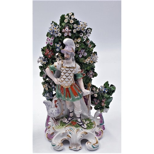 180 - DERBY CHINA 21.5cm CHARACTER FIGURINES (2) 