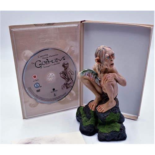 359 - SIDESHOW WETA 18cm RESIN CHARACTER FIGURINE 'GOLLUM' & DVD 'CAPTURING MOVIE MEMORIES, THE GOLLUM' Wi... 