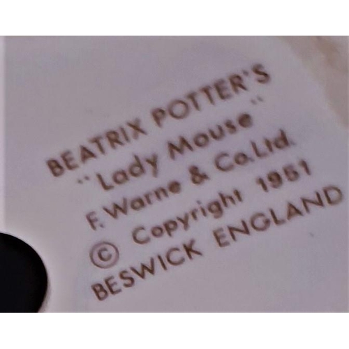 545 - BESWICK 10.1cm BEATRIX POTTER CHARACTER FIGURINE 