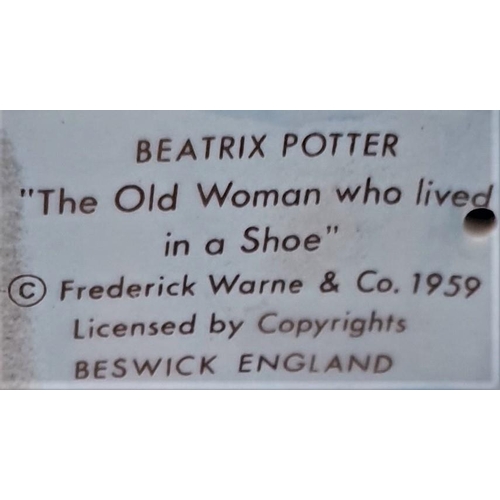 547 - BESWICK 7cm x 9.5cm BEATRIX POTTER CHARACTER FIGURINE 