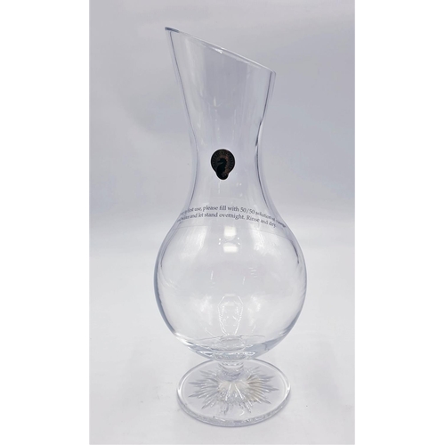 717 - WATERFORD CRYSTAL FOOTED CARAFE IN CLEAR LIGHT DESIGN (Original Box)