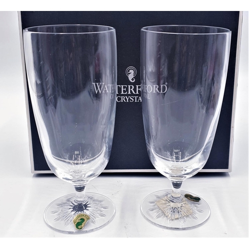 719 - WATERFORD CRYSTAL (Boxed Set Of Two) Large GLASSES