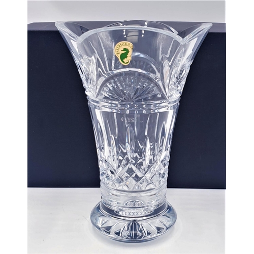 720 - WATERFORD CRYSTAL 20.5cm (Jim Oleary) VASE  IN THE LISMORE CLEAR DESIGN  (Original Box)