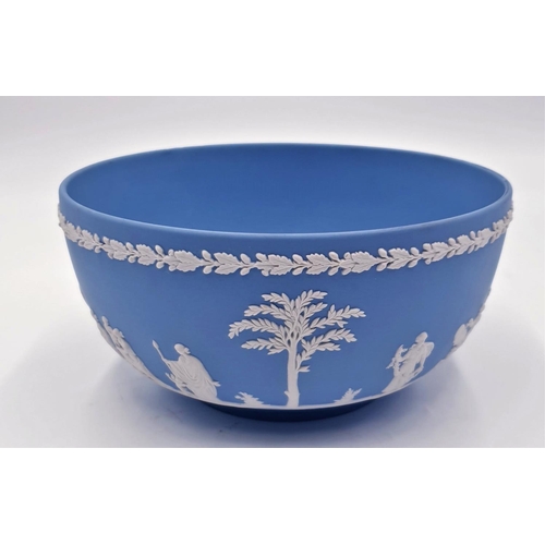 722 - WEDGWOOD BLUE JASPER WARE 20cm Dia BOWL