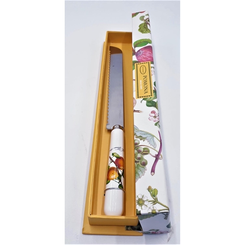 724 - PORTMEIRION BREAD KNIFE IN THE POMONA DESIGN  (Boxed)