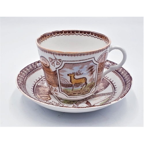 725 - VICTORIAN/EDWARDIAN CHINA CABINET CUP & SAUCER