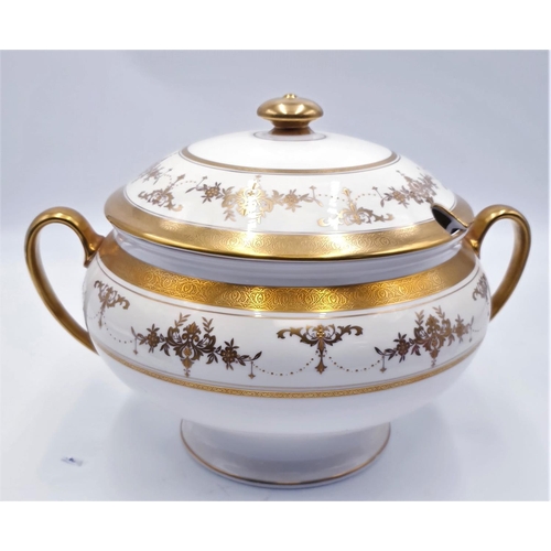 754 - MINTON CHINA Large LIDDED SOUP TUREEN IN THE RIVERTON DESIGN