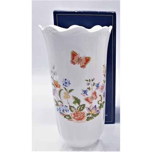 760 - AYNSLEY CHINA 21.5cm VASES (2) IN THE COTTAGE GARDEN DESIGN  (Boxed)