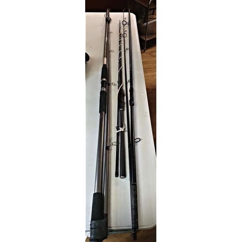 FISHING RODS (3) Inc SONIK, RED WOLF & FISH ZONE APEX CARP 12ft 2.75Lb.  (PLease Note This Lot WILL N