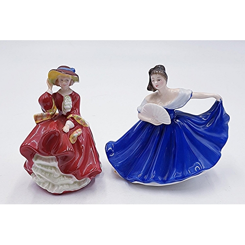 734 - ROYAL DOULTON Small FIGURINES (2)'TOP O THE HILL' & 'ELAINE'