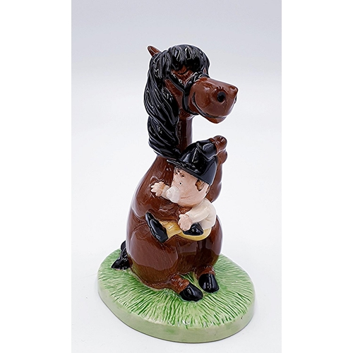 777 - ROYAL DOULTON 13.3cm MODEL OF A PONY And CHILD 