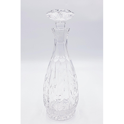 781 - CUT CRYSTAL 25cm ROUND DECANTER WITH STOPPER