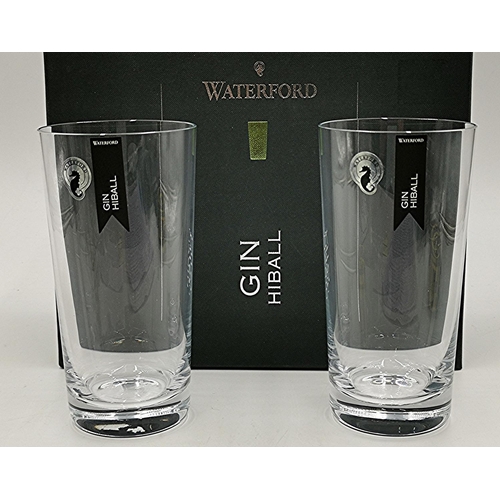 787 - WATERFORD CRYSTAL (Boxed Set Of Two) GIN GLASSES IN THE ELEGANCE DESIGN