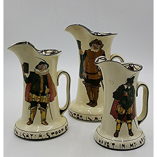 798 - ROYAL DOULTON GRADUATED JUGS (3) (The Tallest 24.5cm)