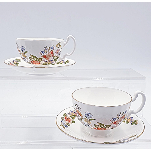 819 - AYNSLEY CHINA CUPS & SAUCERS (2) IN THE COTTAGE GARDEN DESIGN (Both Original Boxes)