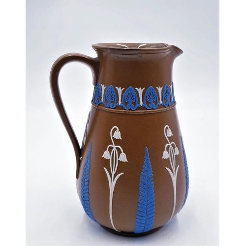 150 - DUDSON TRI COLOURED JASPER WARE JUG