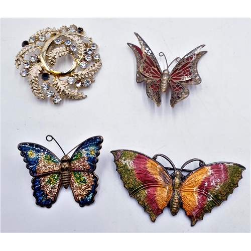 232 - BROOCHES (4)