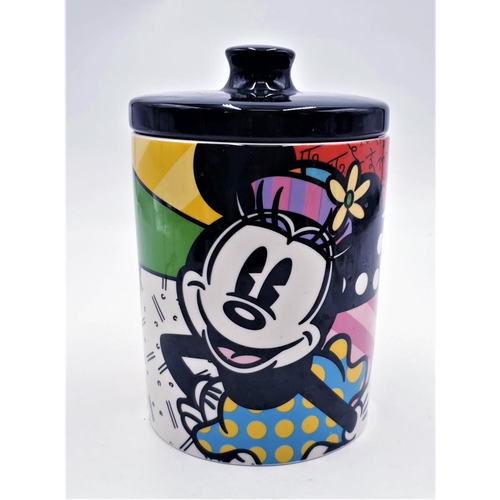 235 - BRITTO DISNEY MINNIE MOUSE BISCUIT BARREL (Boxed)