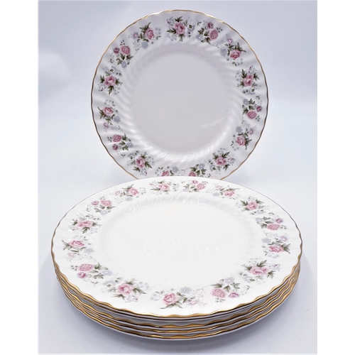 24 - MINTON CHINA 26.5cm Dia PLATES (6) IN THE SPRING BOUQUET DESIGN