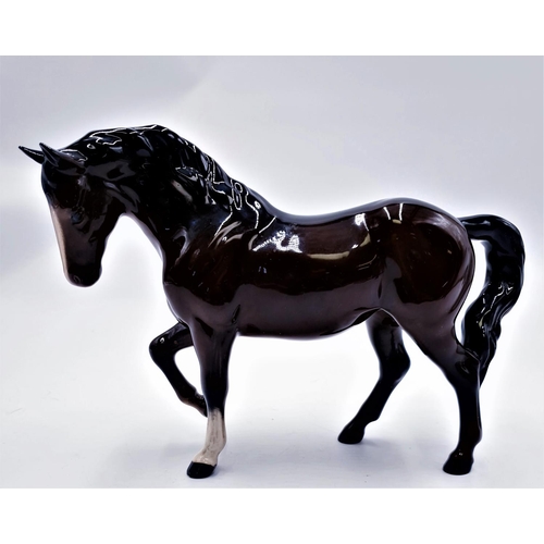 258 - ROYAL DOULTON MODEL OF A HORSE (Brown Gloss Colourway)