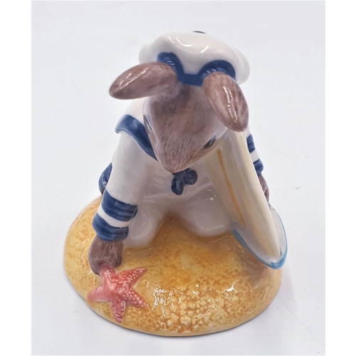 55 - ROYAL DOULTON 6.4cm BUNNYKINS CHARACTER FIGURINE  'SAILOR' BUNNYKINS (Style One) DB 166 1997 Only De... 