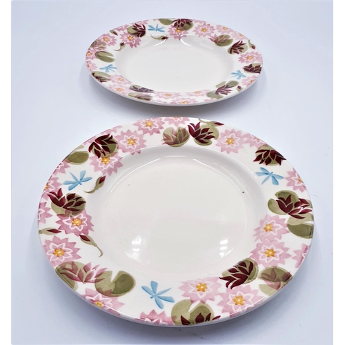 685 - EMMA BRIDGWATER (Stoke On Trent,England) Large 27.5cm Dia FLORAL DESIGN SHALLOW BOWLS (2) (Crazed)