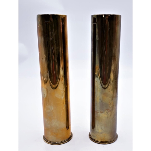 687 - TRENCH ART 25cm SHELL CASES (2)