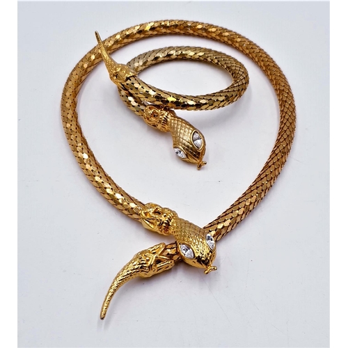 690 - SNAKE/SERPENT NECKLACE & BRACELET