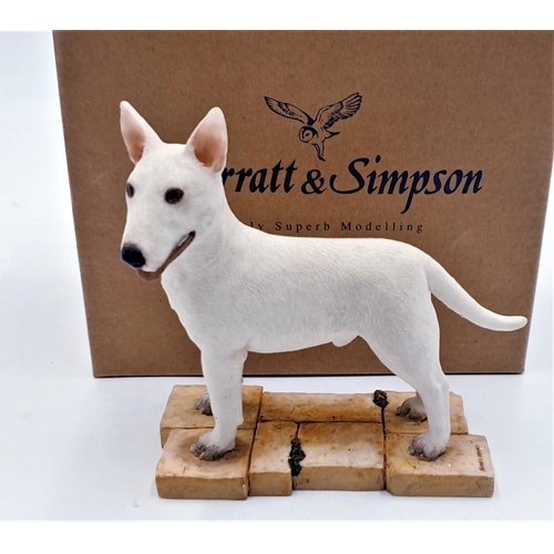 78 - SHERRATT & SIMPSON 11.5cm x 11cm  MODEL OF AN ENGLISH BULL TERRIER (Standing) (Model No 55124 ) (As ... 