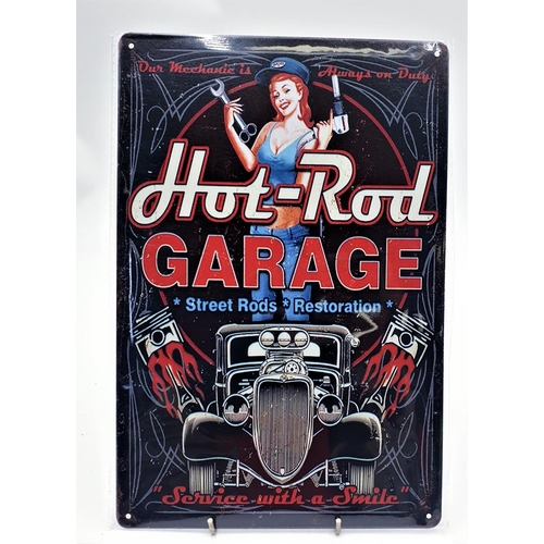 92 - TIN PLATE 20cm x 30cm GARAGE SIGN 