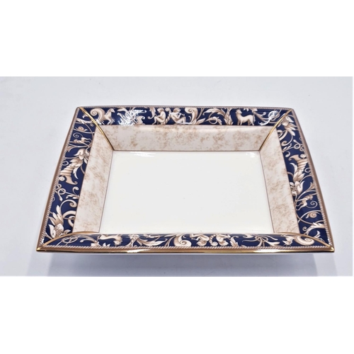 172 - WEDGWOOD CHINA 16.5 cm x 20 cm TRAY IN THE CORNUCOPIA DESIGN