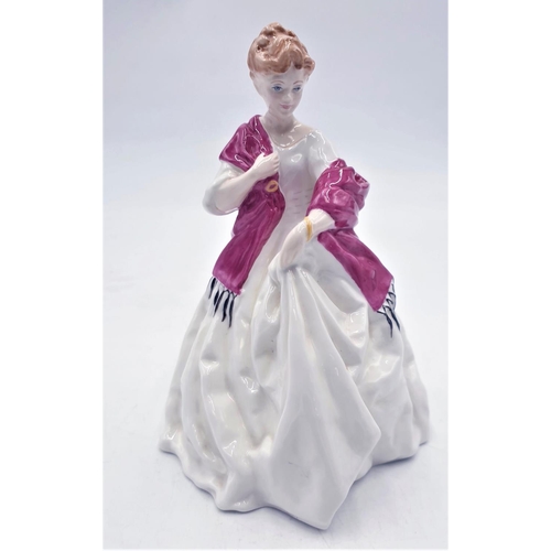 195 - ROYAL WORCESTER CHINA 17.8cm CHARACTER FIGURINE 