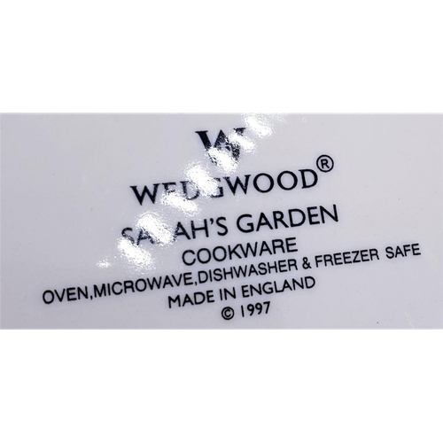 103 - WEDGWOOD CHINA 26cm Dia FLAN DISH IN THE SARAH'S GARDEN DESIGN