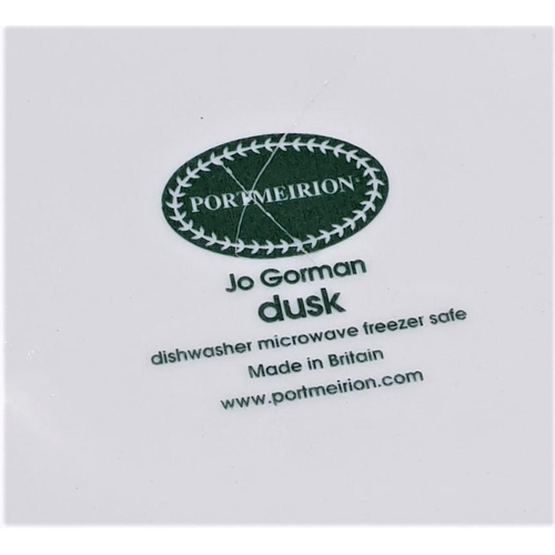 113 - PORTMEIRION 26.5cm Dia PLATES (4) IN THE DUSK DESIGN (Marked 2nds)